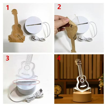 3D Visual Illusion LED Desk Lamp  Creative Night Light Gift For Kids 5