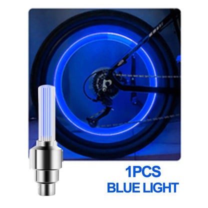 Neon Bicycle Spoke Light LED Bicycle Valve Light Night Riding Warning Bicycle Tire Valve Light Acce 8