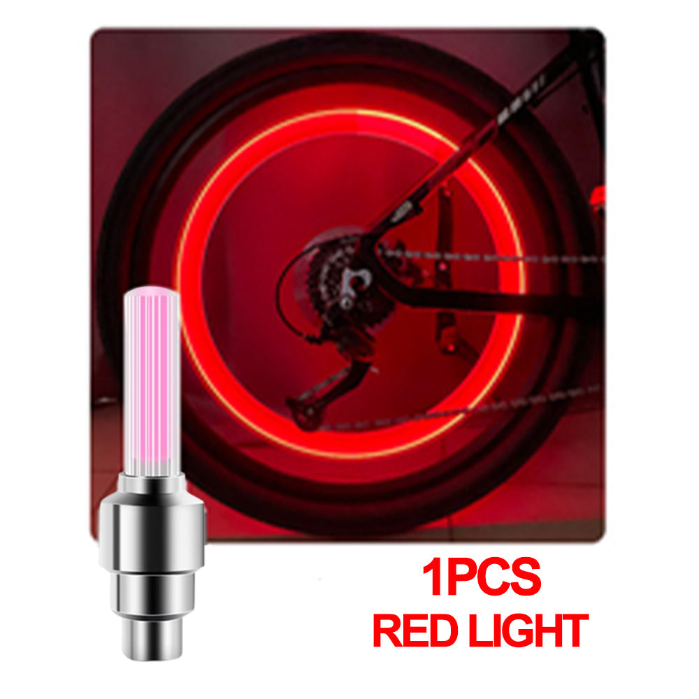 Neon Bicycle Spoke Light LED Bicycle Valve Light Night Riding Warning Bicycle Tire Valve Light Acce 9