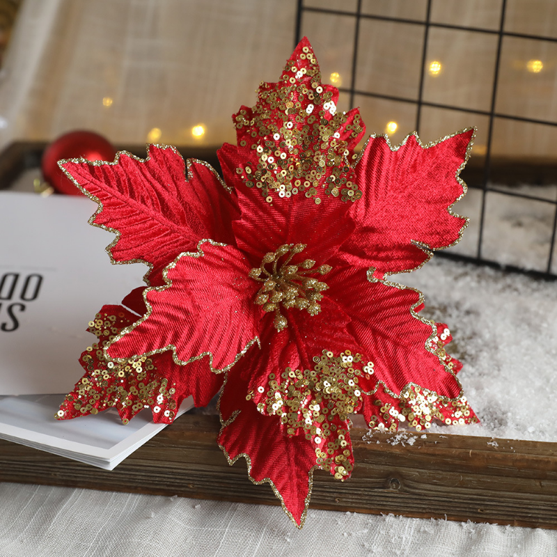 Wedding Decorations Christmas Artificial Flowers Home Decor Navidad New Year Tree Decorations Dried 4