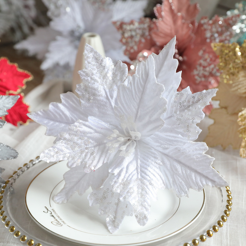 Wedding Decorations Christmas Artificial Flowers Home Decor Navidad New Year Tree Decorations Dried 10