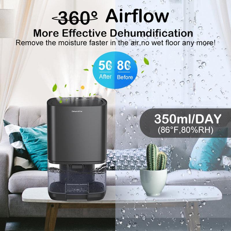 Portable Air Dryer Quiet Dehumidifier Machine Moisture Absorber For Home Office Bedroom Kitchen Deo 2