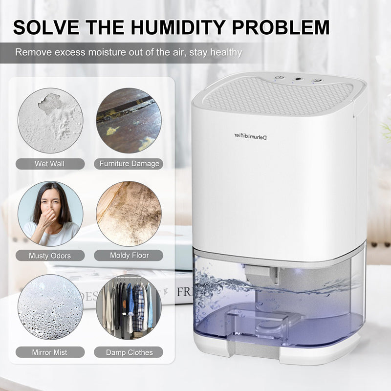 Portable Air Dryer Quiet Dehumidifier Machine Moisture Absorber For Home Office Bedroom Kitchen Deo 3