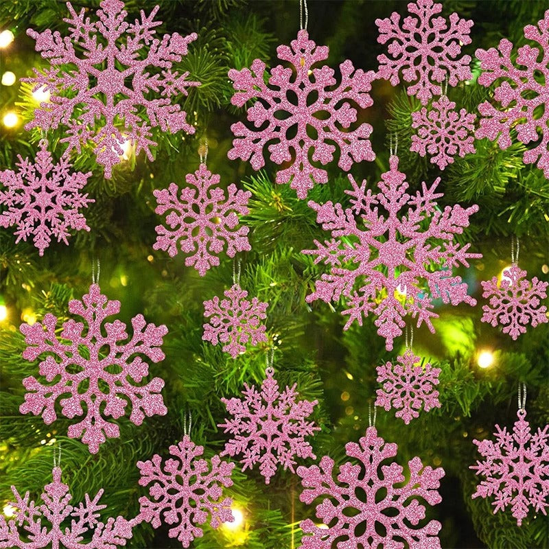 Christmas Paper Snowflake Hanging Decor, Tree Pendant Ornaments, Home Room Decoration, New Year Gifts Accessory