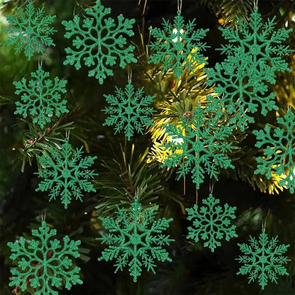 Christmas Paper Snowflake Hanging Decor, Tree Pendant Ornaments, Home Room Decoration, New Year Gifts Accessory