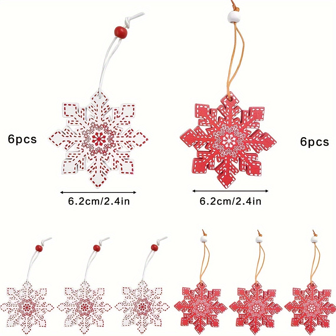 Pure Wood Pendant Snowflake Stars, Wood Pendant Christmas Tree Pendant, New Set Christmas Decoration, Decor Suppliies