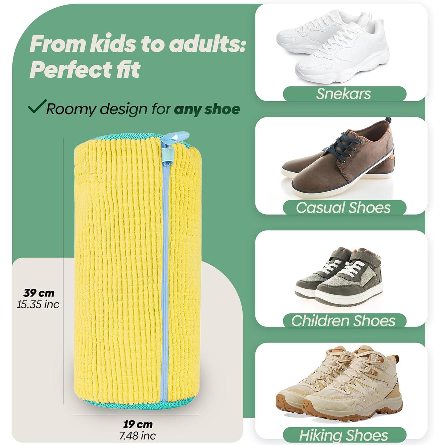 Sneaker Cleaning, Reusable Shoe Washing Bag, Laundry Shoe Bag For Washer Dryer, Shoe Washing Machine