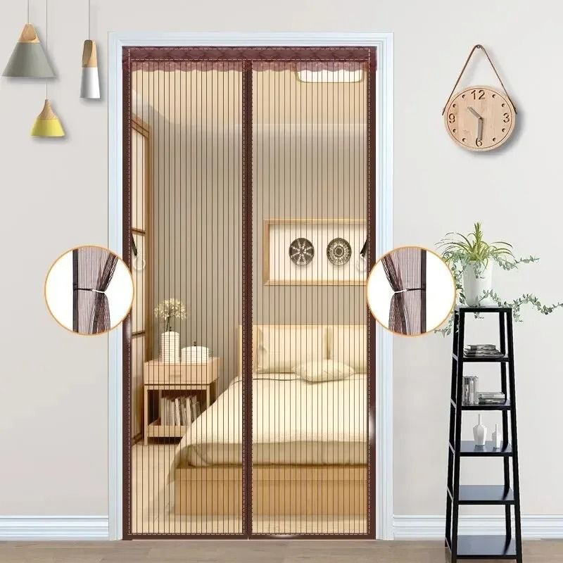 Heavy Duty Magnetic Screen Door Mesh Curtain 2