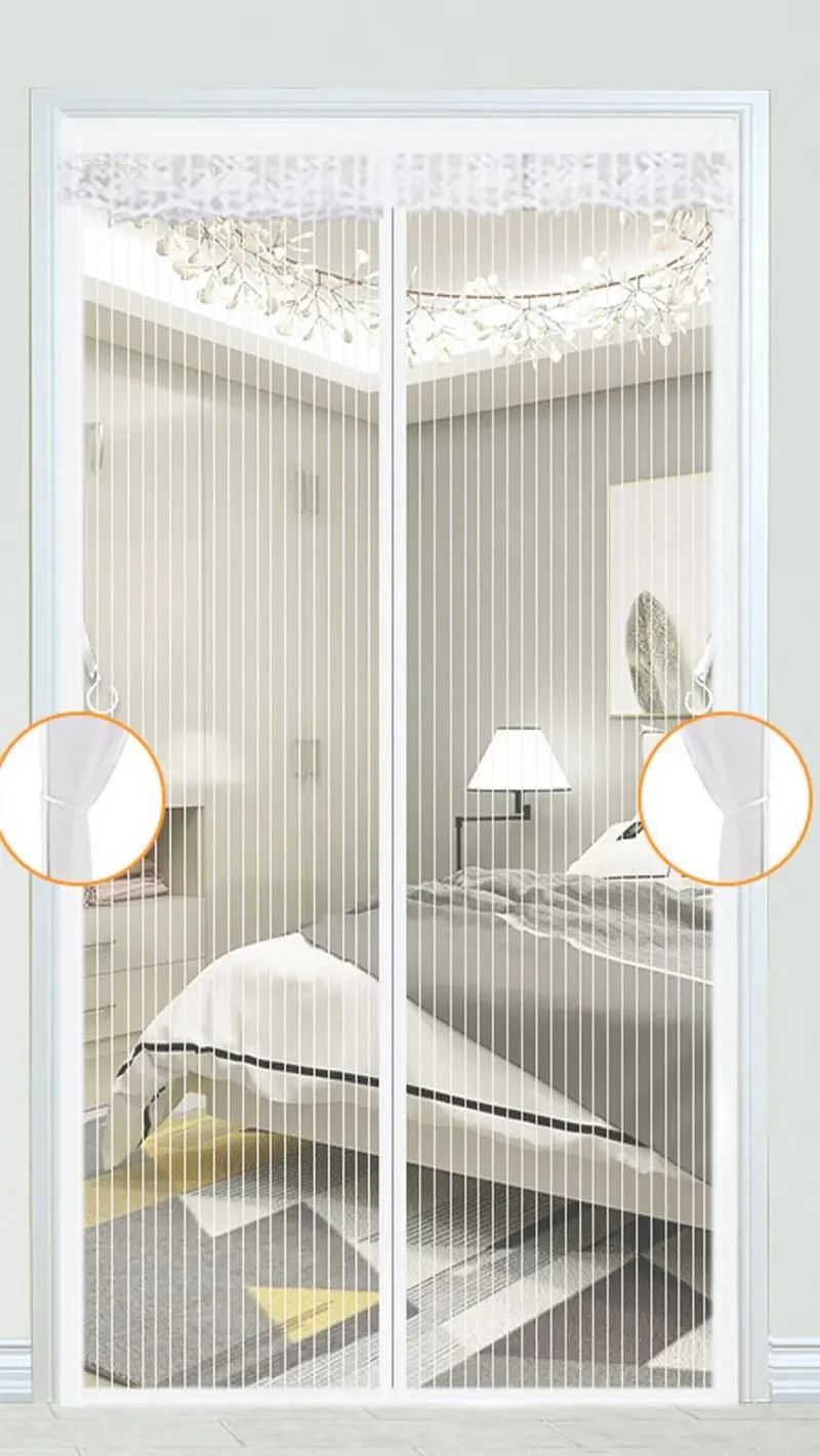 Heavy Duty Magnetic Screen Door Mesh Curtain 8