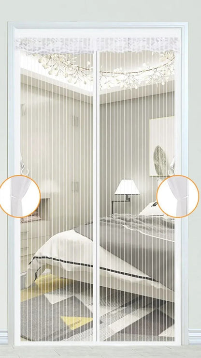 Heavy Duty Magnetic Screen Door Mesh Curtain 8