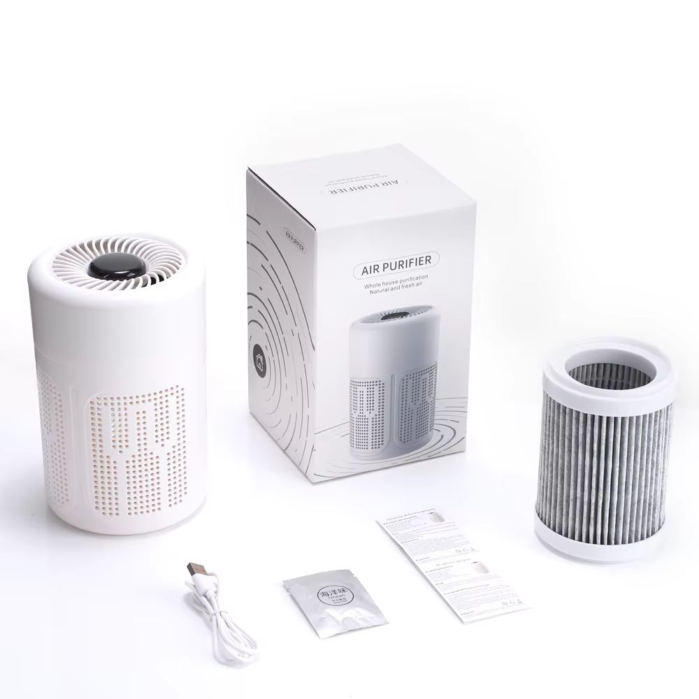 Mini Desktop HEPA  NegativeIon Air Purifier For Home  Office 6
