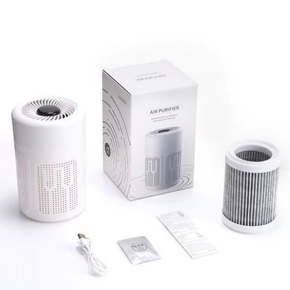 Mini Desktop HEPA  NegativeIon Air Purifier For Home  Office 6