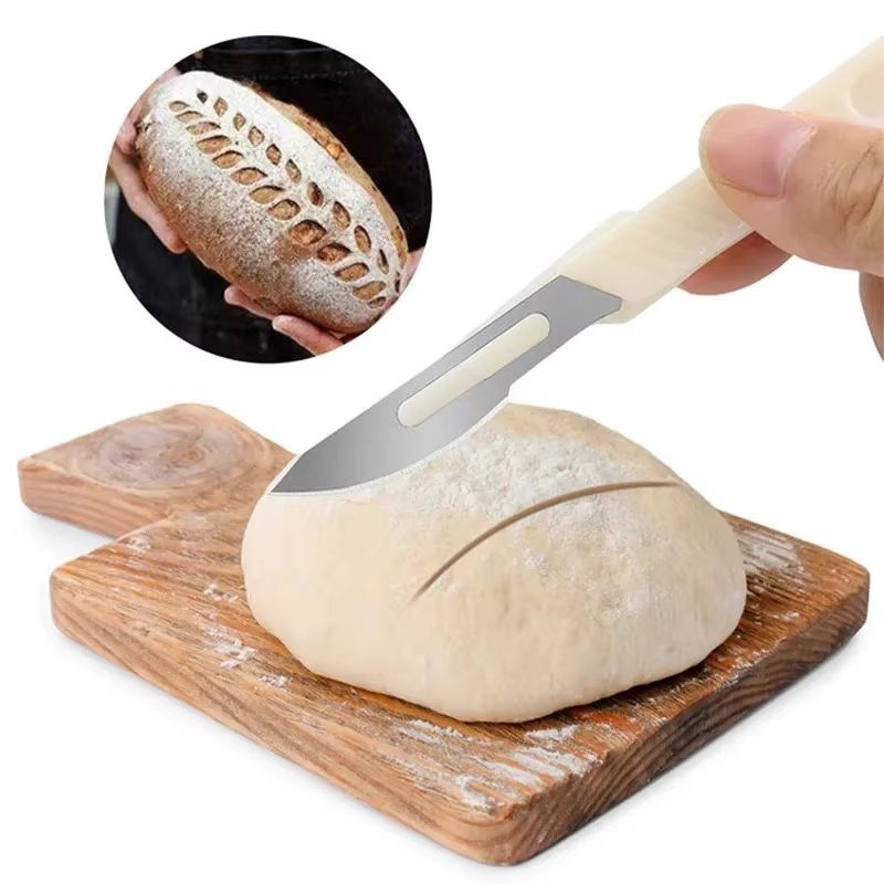 Patterned Bread Carving Knife  FrenchStyle Bread Cutter  Baking Accessory 1