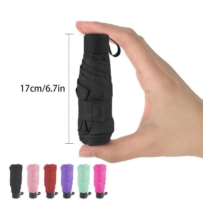 Ultralight Mini Pocket Windproof Folding Umbrella for Travel and Outdoor Use