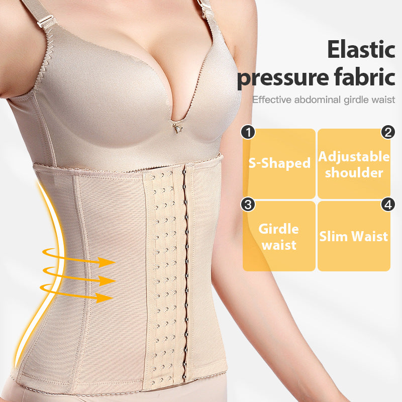 Women Tummy Control Belly Cincher Slimming Waist Trainer Belt Body Shaper Fat Compression Strap Gir 2