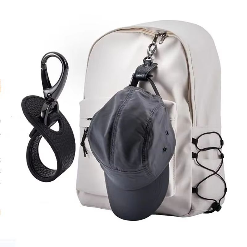 Travel Leather Hat Clip  Strap Organizer  HandsFree Carry For Golf Baseball Towels  Gloves 1
