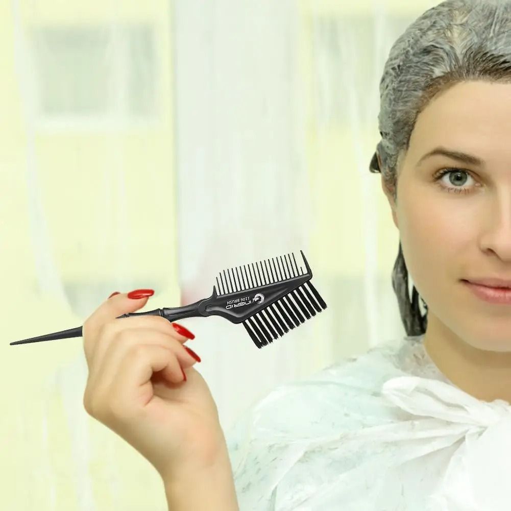 Hair Brush Hairdressing Hair Dye Comb Professional Barber Tinting Highlighting Tool 1