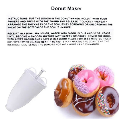DIY Donut Maker Dispenser  Creative Pastry  Baking Mold Tool 3
