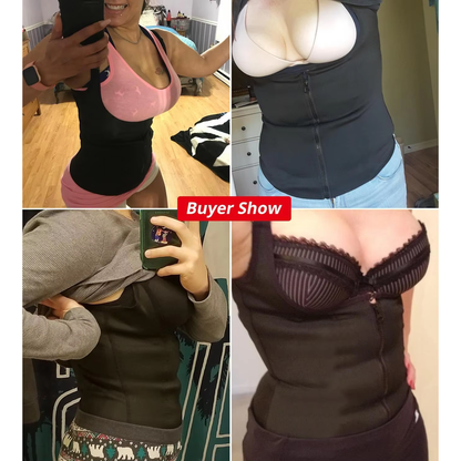 Slimming Corset Waist Trainer Vest Body Shaper Sauna Suit Compression Shapewear Belly Girdle Tank T 4