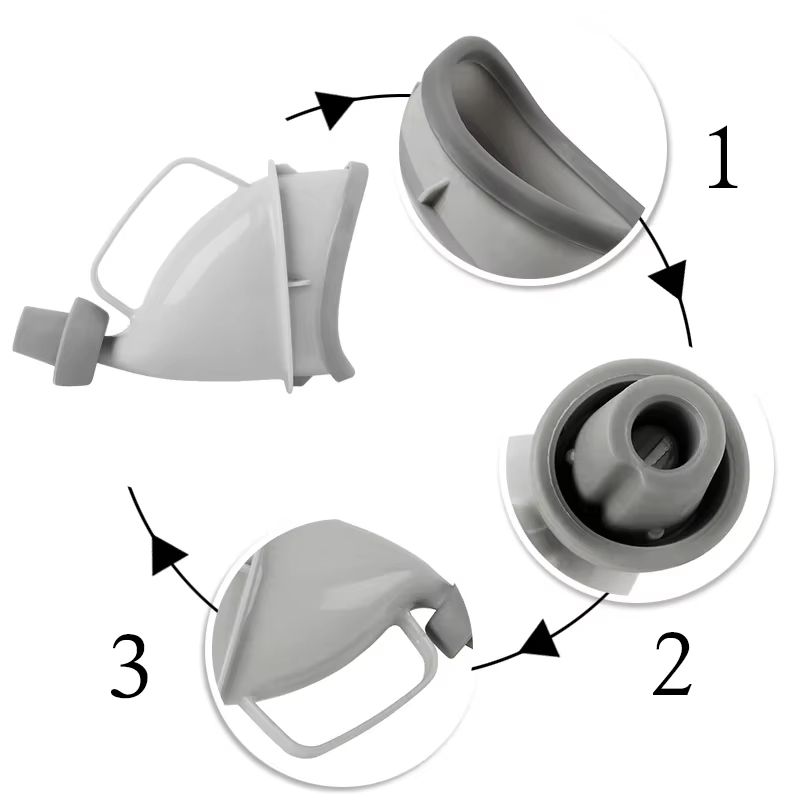 Portable Unisex Travel Urinal Aid  Car  Outdoor Emergency Toilet Funnel 3