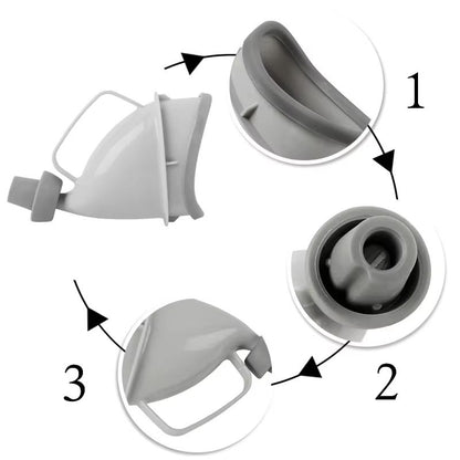 Portable Unisex Travel Urinal Aid  Car  Outdoor Emergency Toilet Funnel 3