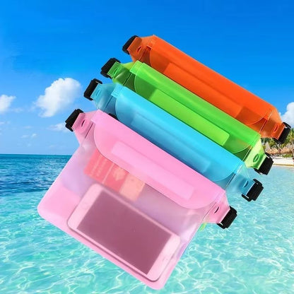 Ultra Seal 3 Layer Waterproof Phone Pouch Large Transparent Dry Bag for Swimming and Underwater Use