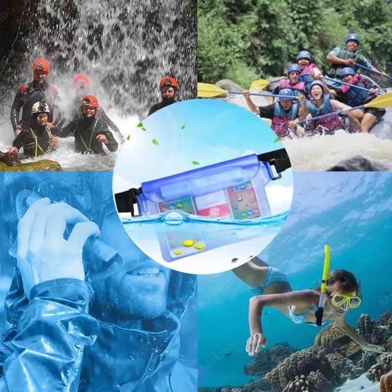 Ultra Seal 3 Layer Waterproof Phone Pouch Large Transparent Dry Bag For Swimming And Underwater Use 5