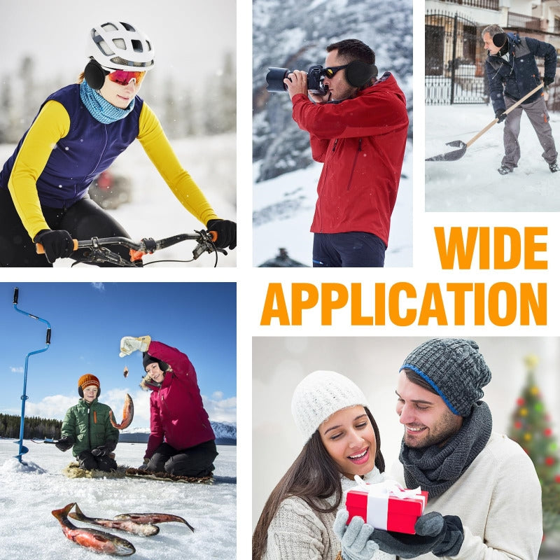 Velvet Ear Muffs Winter Unisex, Thicken Warm Fur Earmuffs, Plush Ear Cover, Ski Cycling Outdoor Ear Protector
