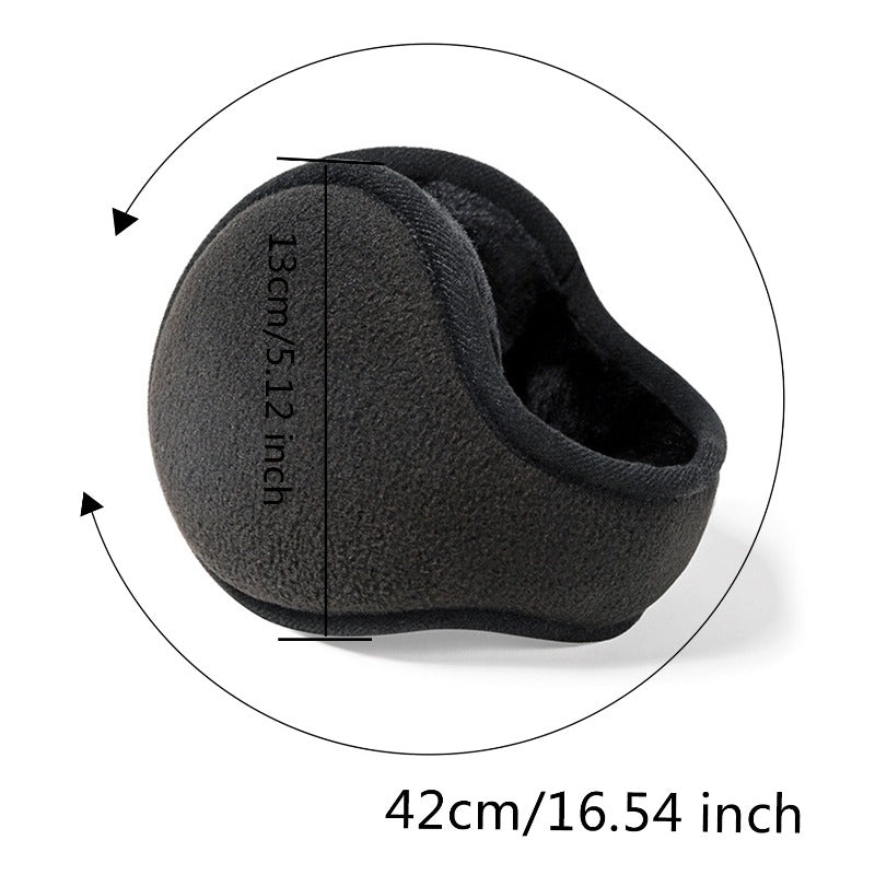 Velvet Ear Muffs Winter Unisex, Thicken Warm Fur Earmuffs, Plush Ear Cover, Ski Cycling Outdoor Ear Protector