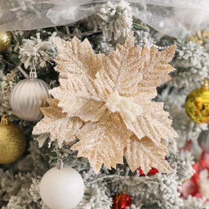 Christmas Decoration Artificial Flowers Xmas Tree Pendant Ornament Home Room Decor New Year Gift Ac 2