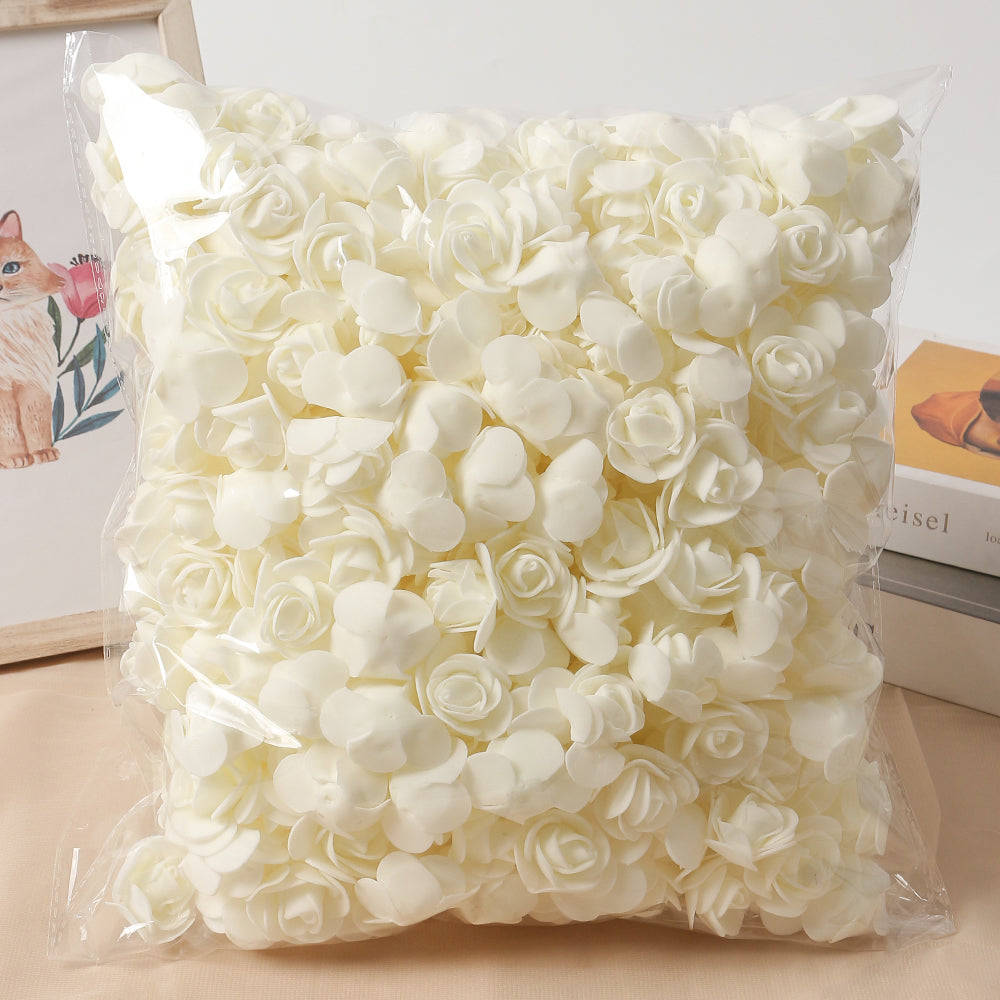 Artificial Rose Flowers Fake Flower Head For Home Room Decor Party Wedding Marriage Decoration Accessory