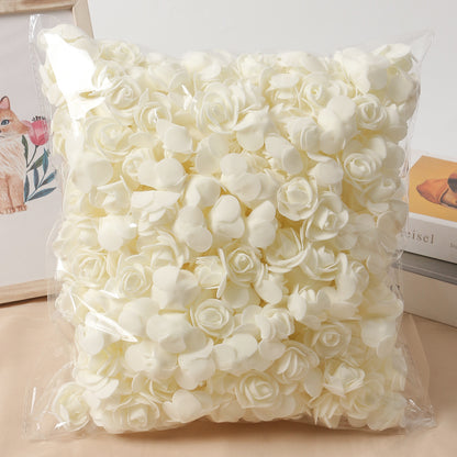 Artificial Rose Flowers Fake Flower Head For Home Room Decor Party Wedding Marriage Decoration Accessory