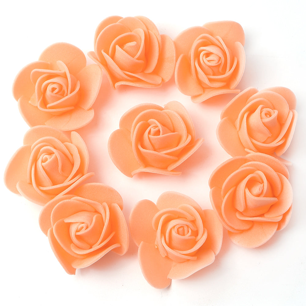 Artificial Rose Flowers Fake Flower Head For Home Room Decor Party Wedding Marriage Decoration Accessory
