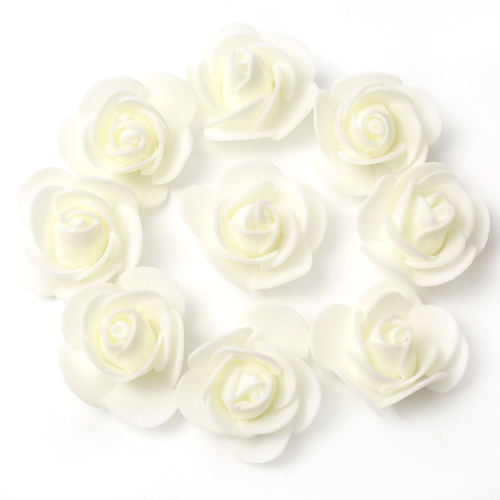 Artificial Rose Flowers Fake Flower Head For Home Room Decor Party Wedding Marriage Decoration Accessory