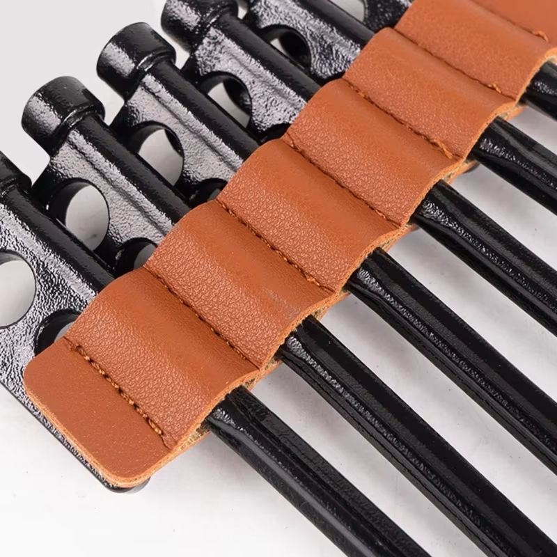 ProGear Tent Stakes Storage Bag  8 Hole PU Leather Organizer For Tent Pegs 4