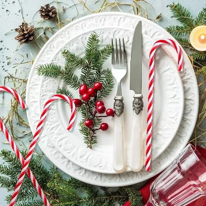 Ornament Plastic Christmas, Christmas Candy Cane, Indoor Party Favor Twisted Crutch Candy Canes, Tree Hanging Decoration
