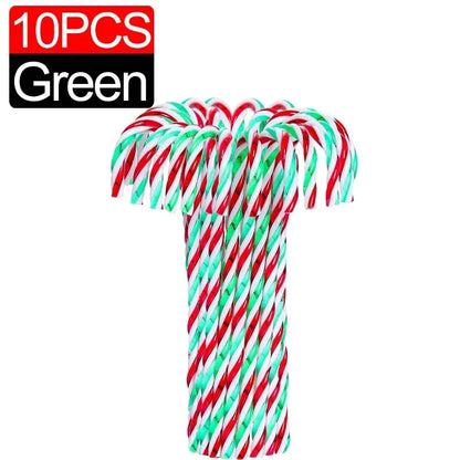 Ornament Plastic Christmas, Christmas Candy Cane, Indoor Party Favor Twisted Crutch Candy Canes, Tree Hanging Decoration