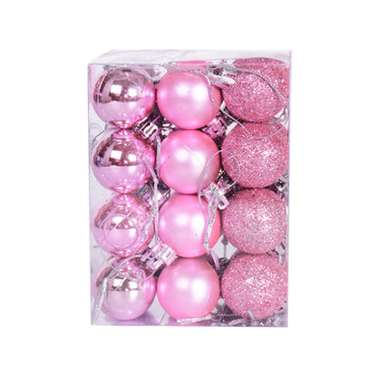Mini Christmas Balls Ornaments, Flocked Christmas Balls, Christmas Tree Hanging Decor