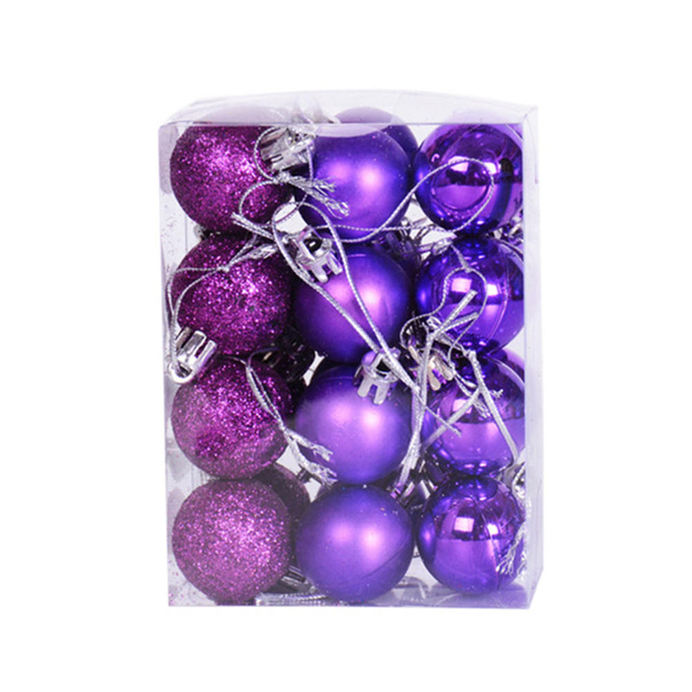 Mini Christmas Balls Ornaments, Flocked Christmas Balls, Christmas Tree Hanging Decor