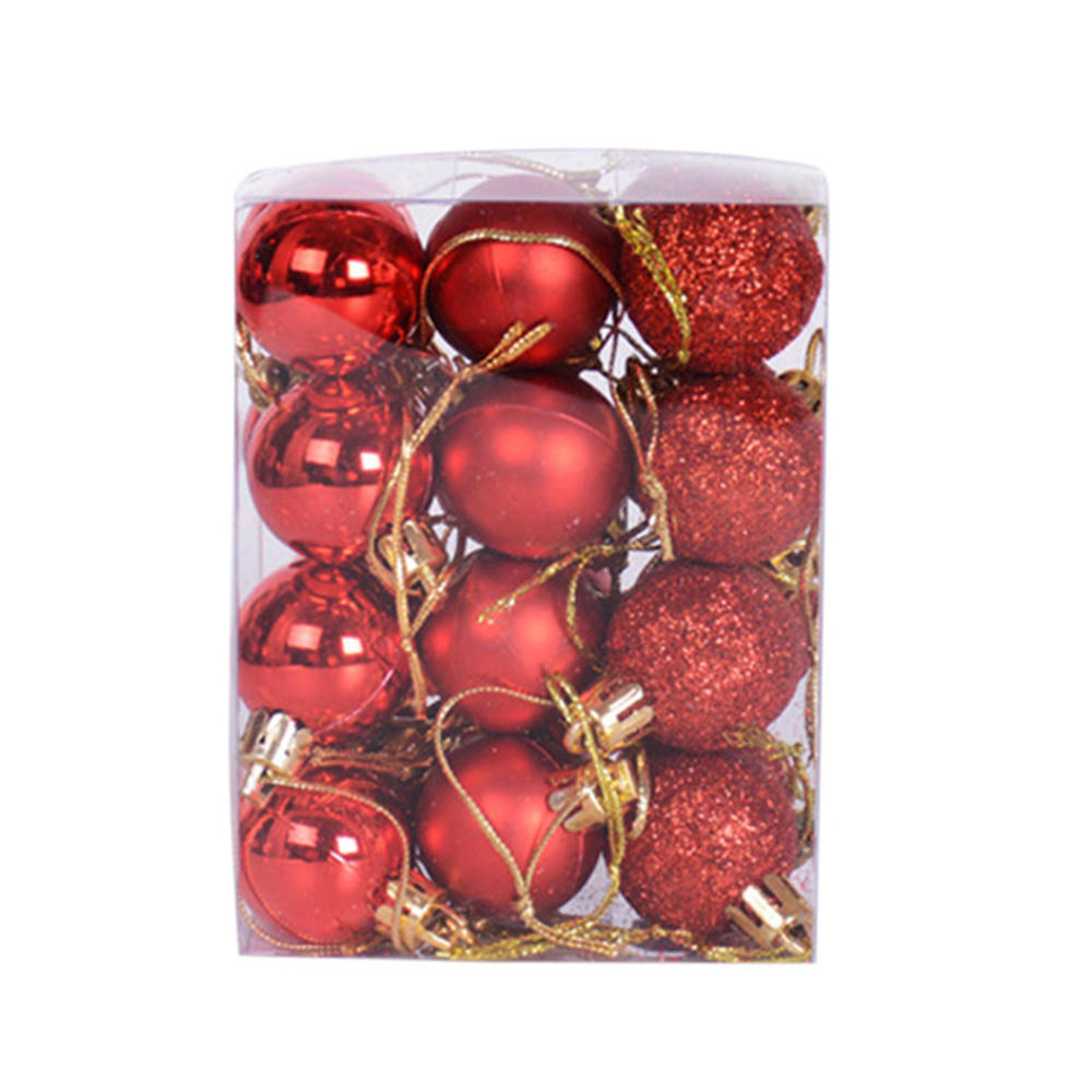 Mini Christmas Balls Ornaments, Flocked Christmas Balls, Christmas Tree Hanging Decor
