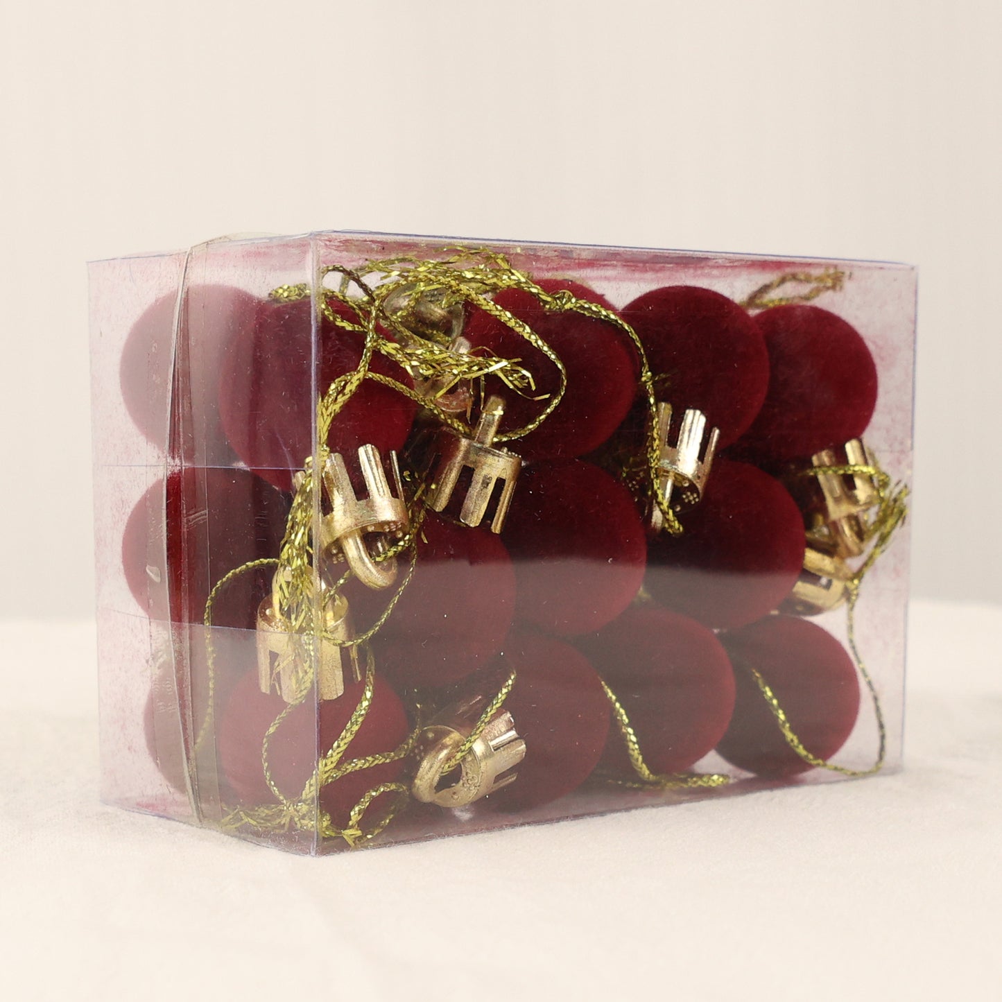Mini Christmas Balls Ornaments, Flocked Christmas Balls, Christmas Tree Hanging Decor