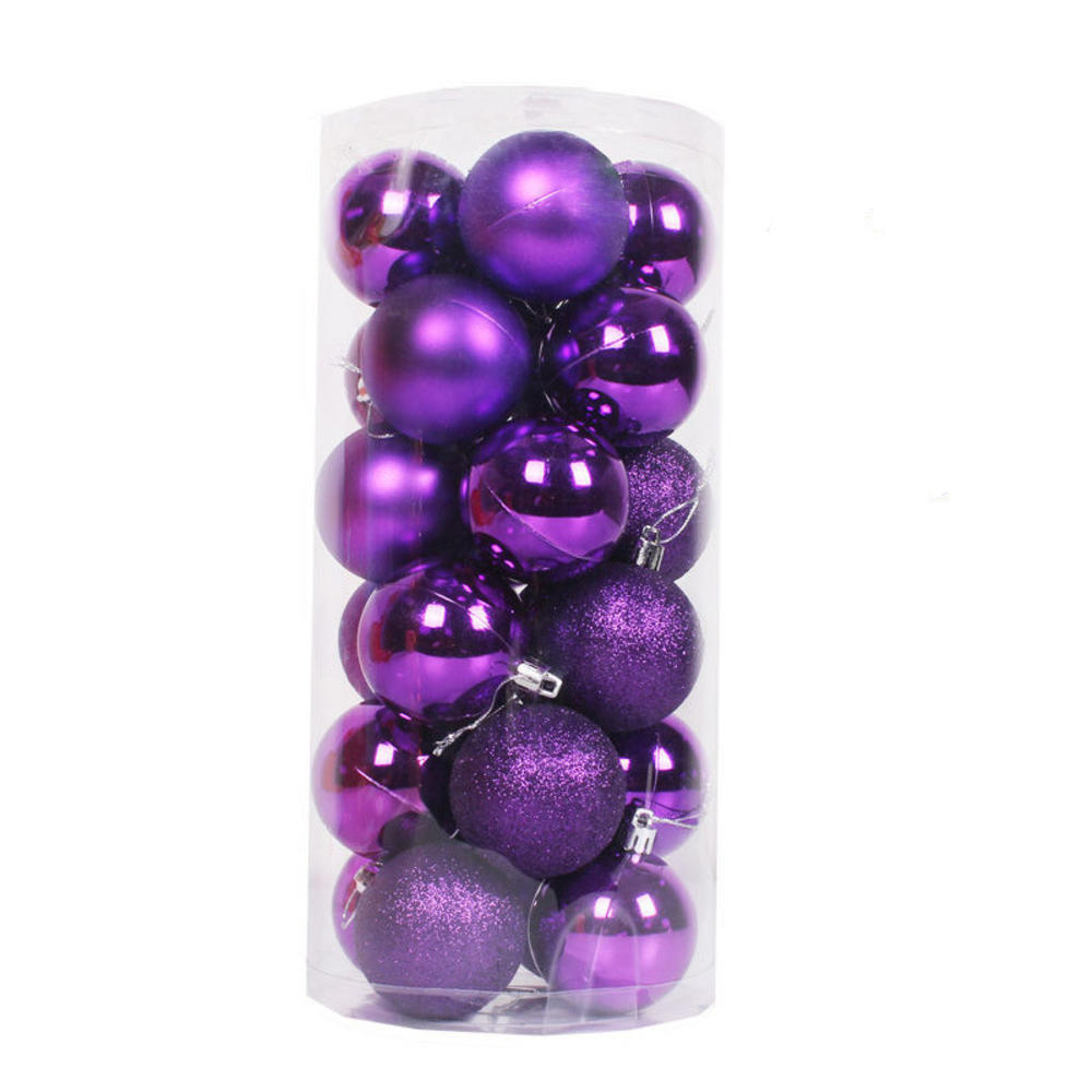 Mini Christmas Balls Ornaments, Flocked Christmas Balls, Christmas Tree Hanging Decor