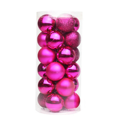 Mini Christmas Balls Ornaments, Flocked Christmas Balls, Christmas Tree Hanging Decor
