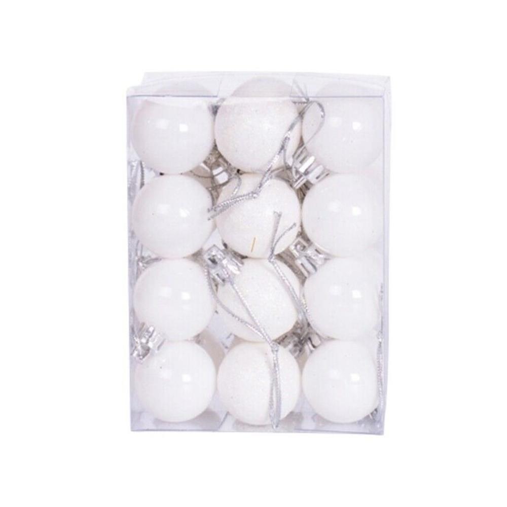 Mini Christmas Balls Ornaments, Flocked Christmas Balls, Christmas Tree Hanging Decor