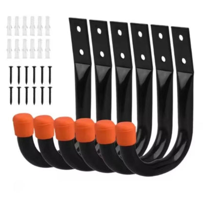 6 Pack Bike Wall Mount Hooks Bicycle Support For MTB Road Bike Parking Hanging Holder Stand 7