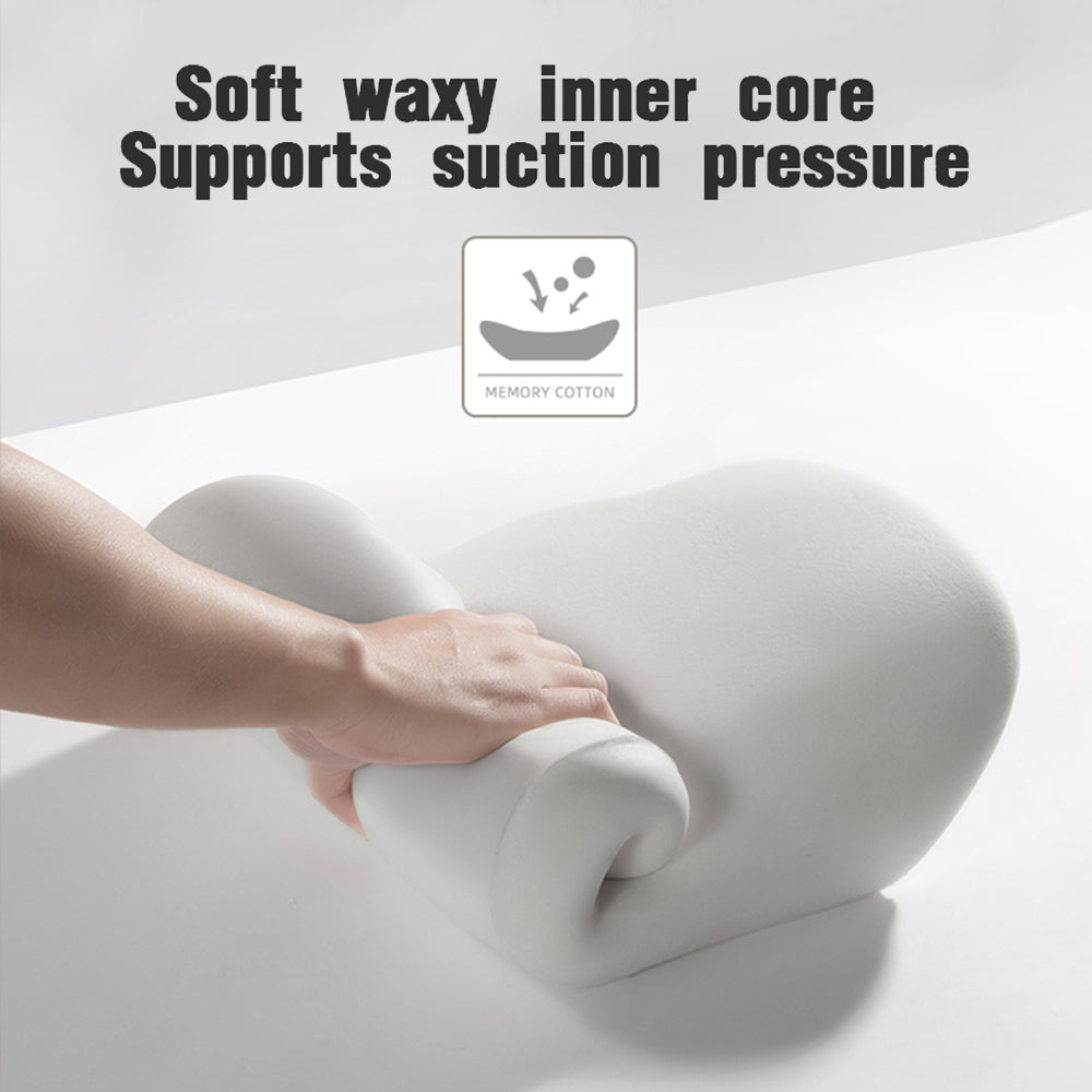 Memory Foam Car Seat Pillow, Protective Neck and Back Support, Breathable Headrest Cushion for Pain Relief
