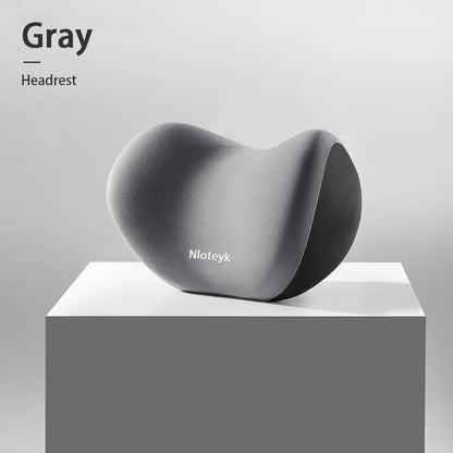 Memory Foam Car Seat Pillow, Protective Neck and Back Support, Breathable Headrest Cushion for Pain Relief