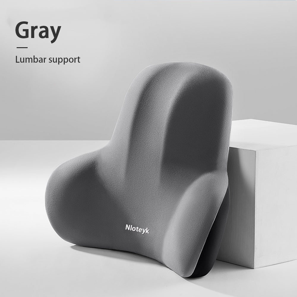 Memory Foam Car Seat Pillow, Protective Neck and Back Support, Breathable Headrest Cushion for Pain Relief