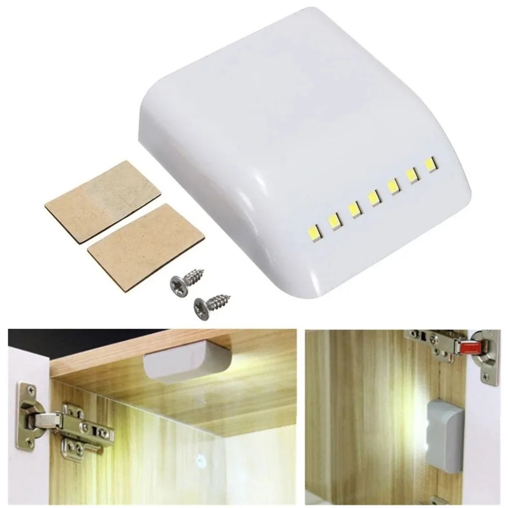 LED Cabinet Hinge Light with Motion Sensor for Kitchen Cupboard and Wardrobe