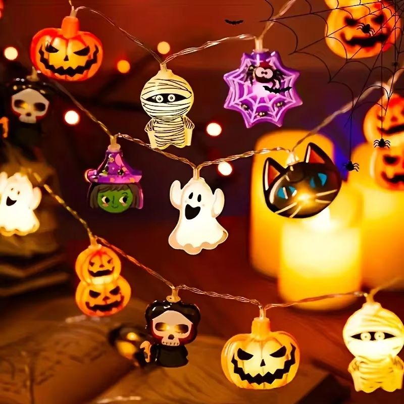 Halloween LED Fairy Tale Lights Battery Operated 10 20 30 LED String Lights for Home Party Indoor Decoration